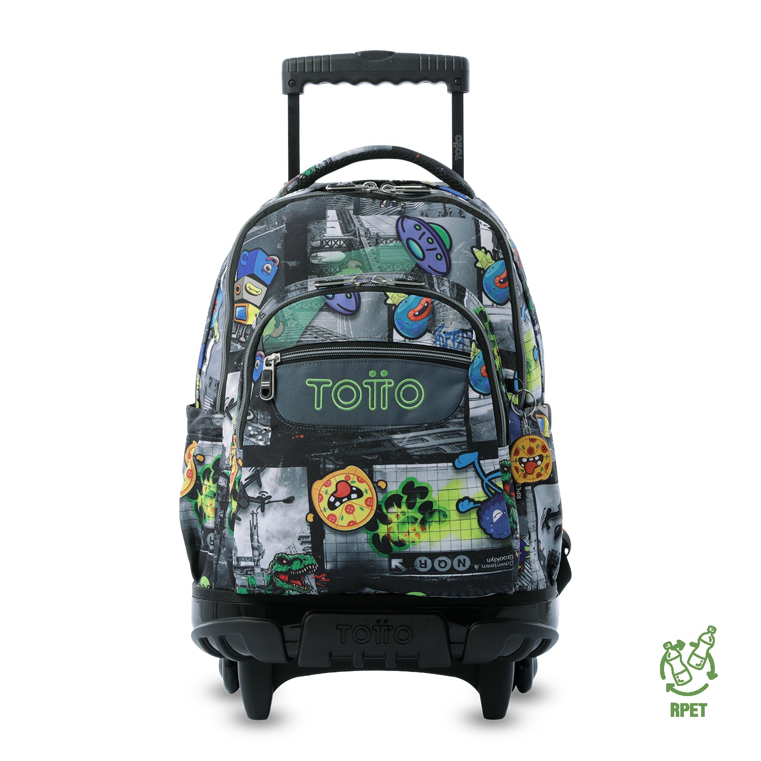 amazon and high quality wheeled carry on backpack for travel Boy's Suitcase with Large Renglones Black wheels – Totto Guyana