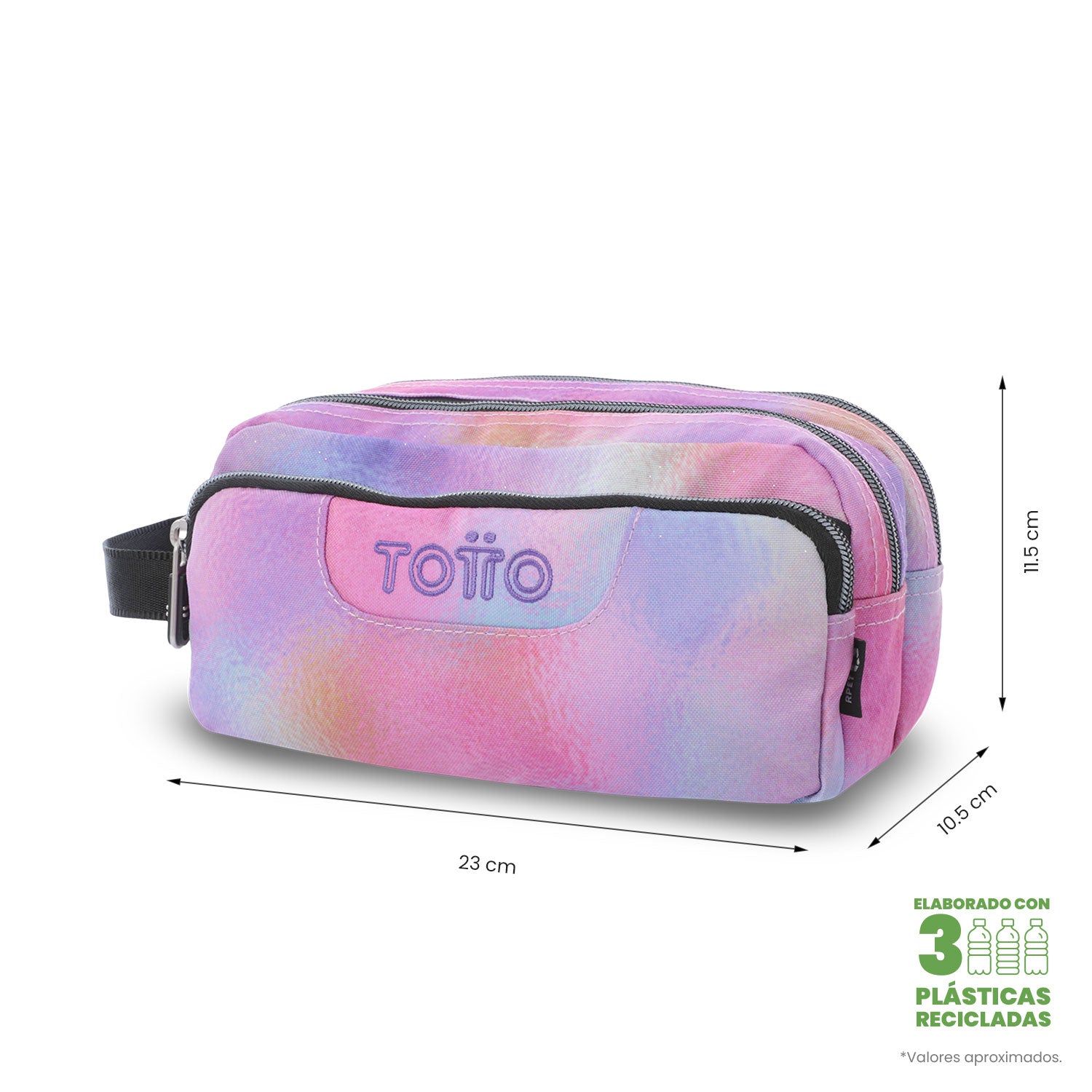 Pencilcase AGAPEC GLITTER 0IN