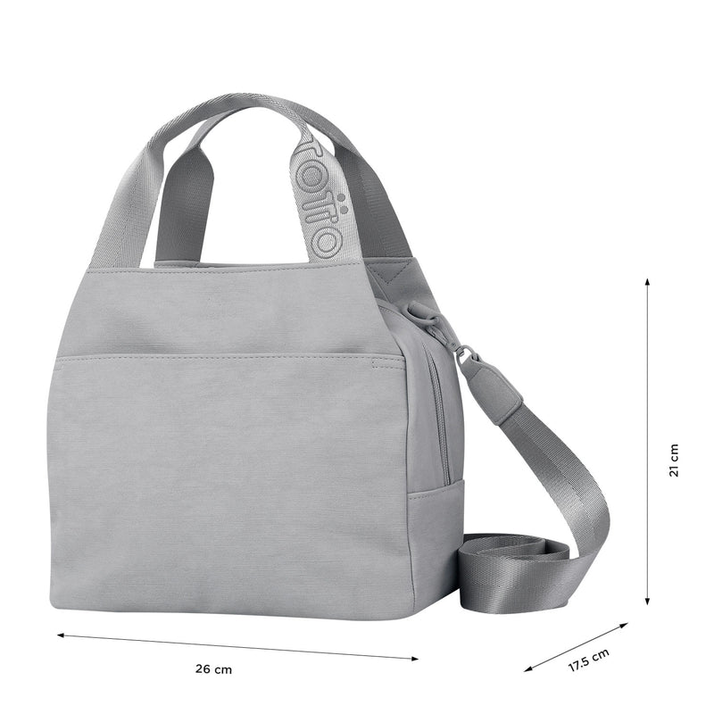 Lunchbag Bow L Grey G79