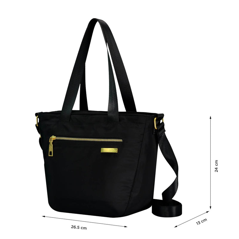 Lunchbag Pasiflora Black N01