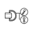 Hardware for anchoring carabiner or chain
