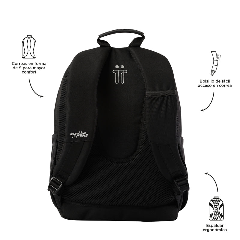 Backpack Unisex Acuarela Black N01