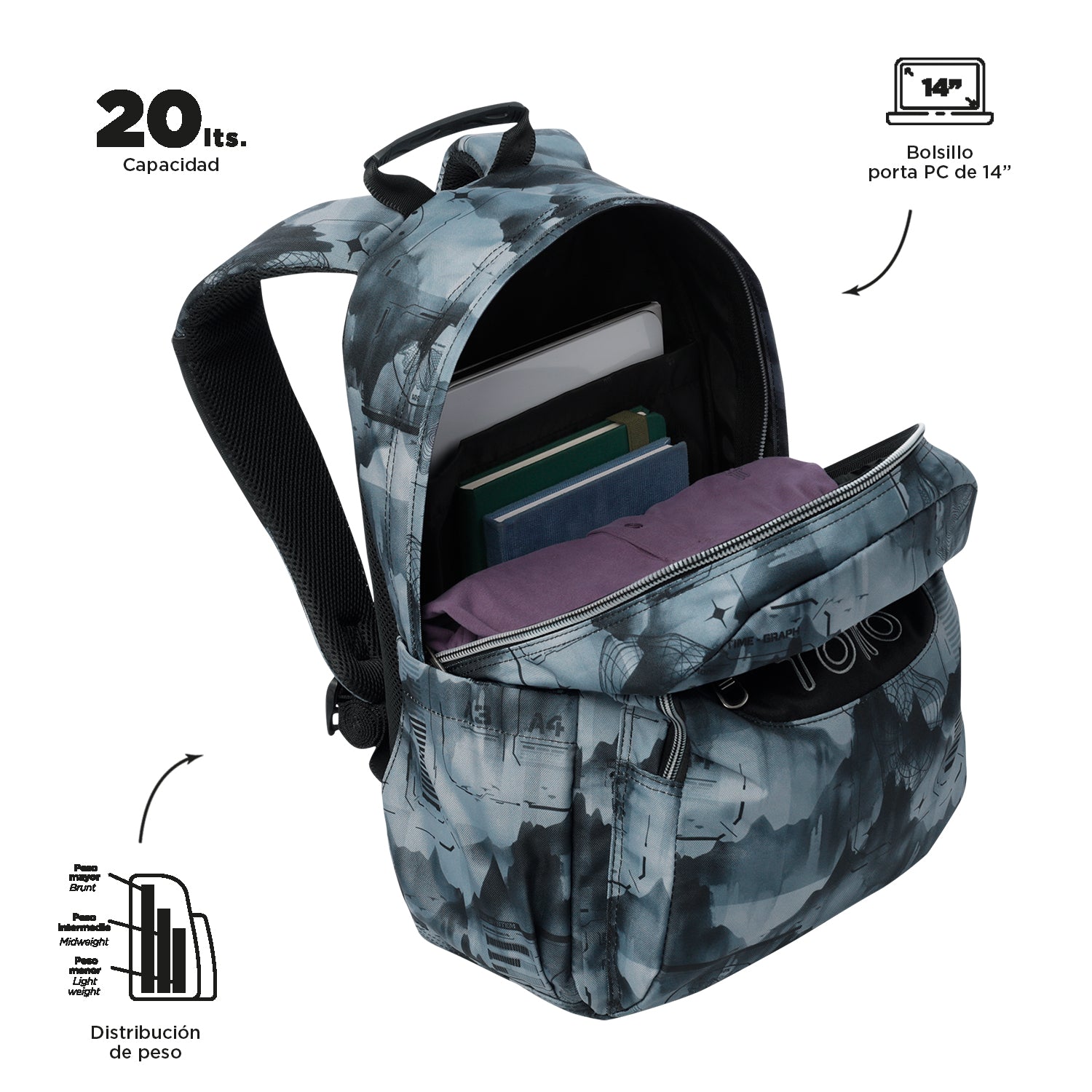 Backpack ACUARELA 7YK – Totto Guyana