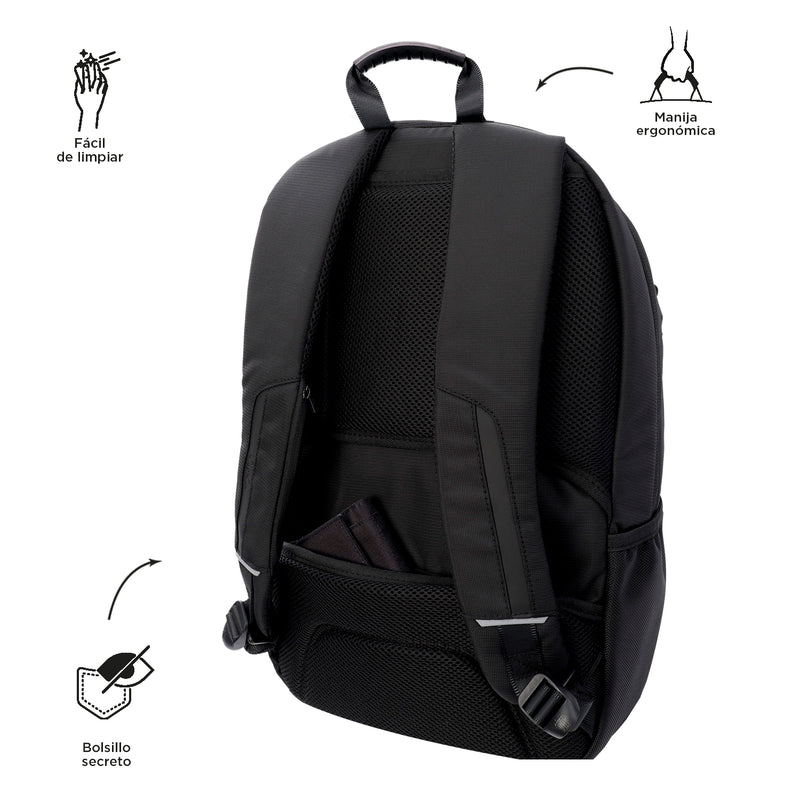 Backpack Executive PC Pocket 15.4" P Tablet Y Pc Berton Black N01