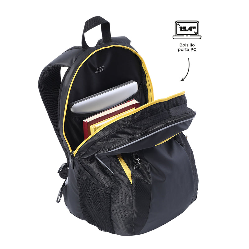 Backpack PC Pocket 15.4" Titanio 2.0 Black Hombre N01