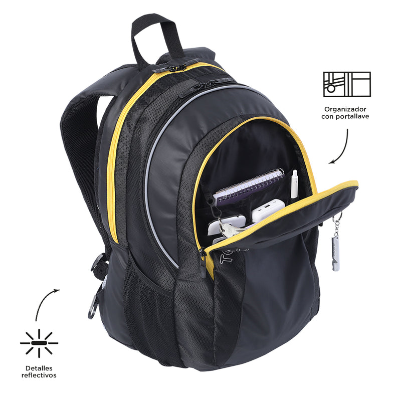 Backpack PC Pocket 15.4" Titanio 2.0 Black Hombre N01