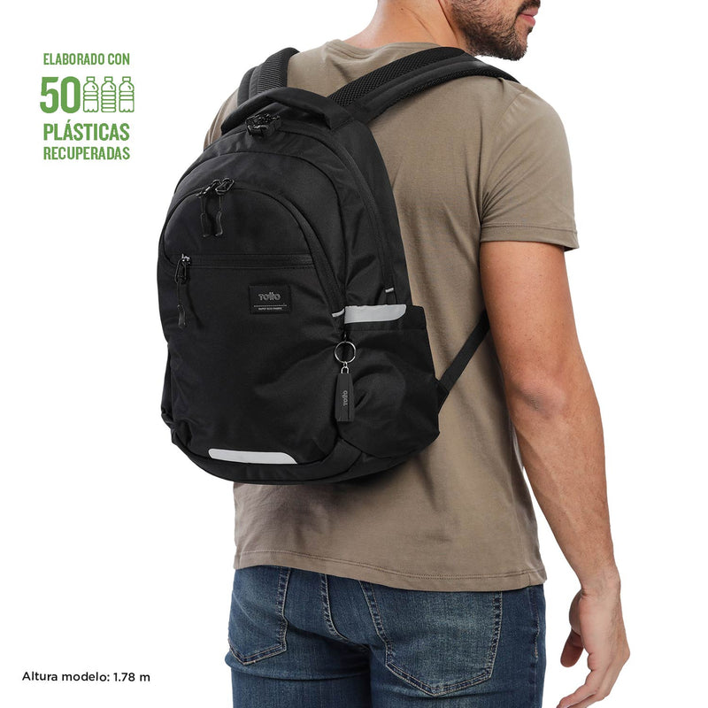 Backpack PC Pocket 14" P Tablet Y Pc Misisipi Black Unisex N01