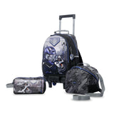 Kit X 3 Wheeled Backpack RUE M+Lunchbag+Pencilcase HELMET RACERNZ0