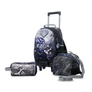 Kit X 3 Wheeled Backpack RUE M+Lunchbag+Pencilcase HELMET RACERNZ0