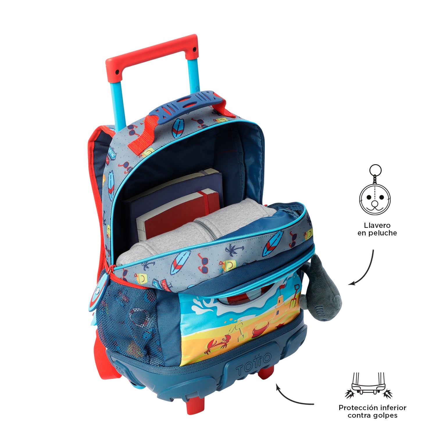 Wheeled Backpack LITTLE SURFER M 7Y5 – Totto Guyana