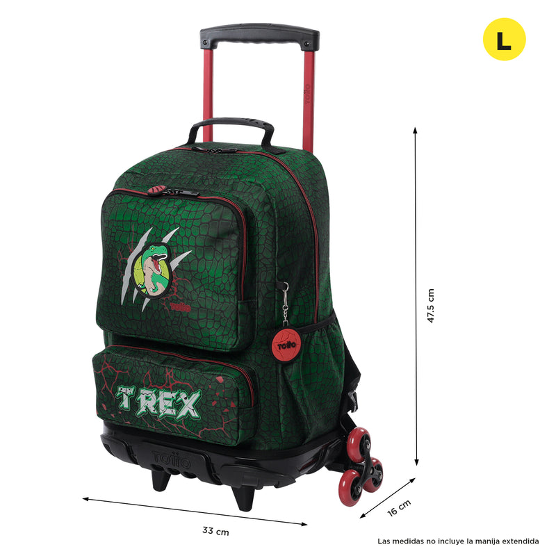 Wheeled Backpack RUE REX DINO L 6D7