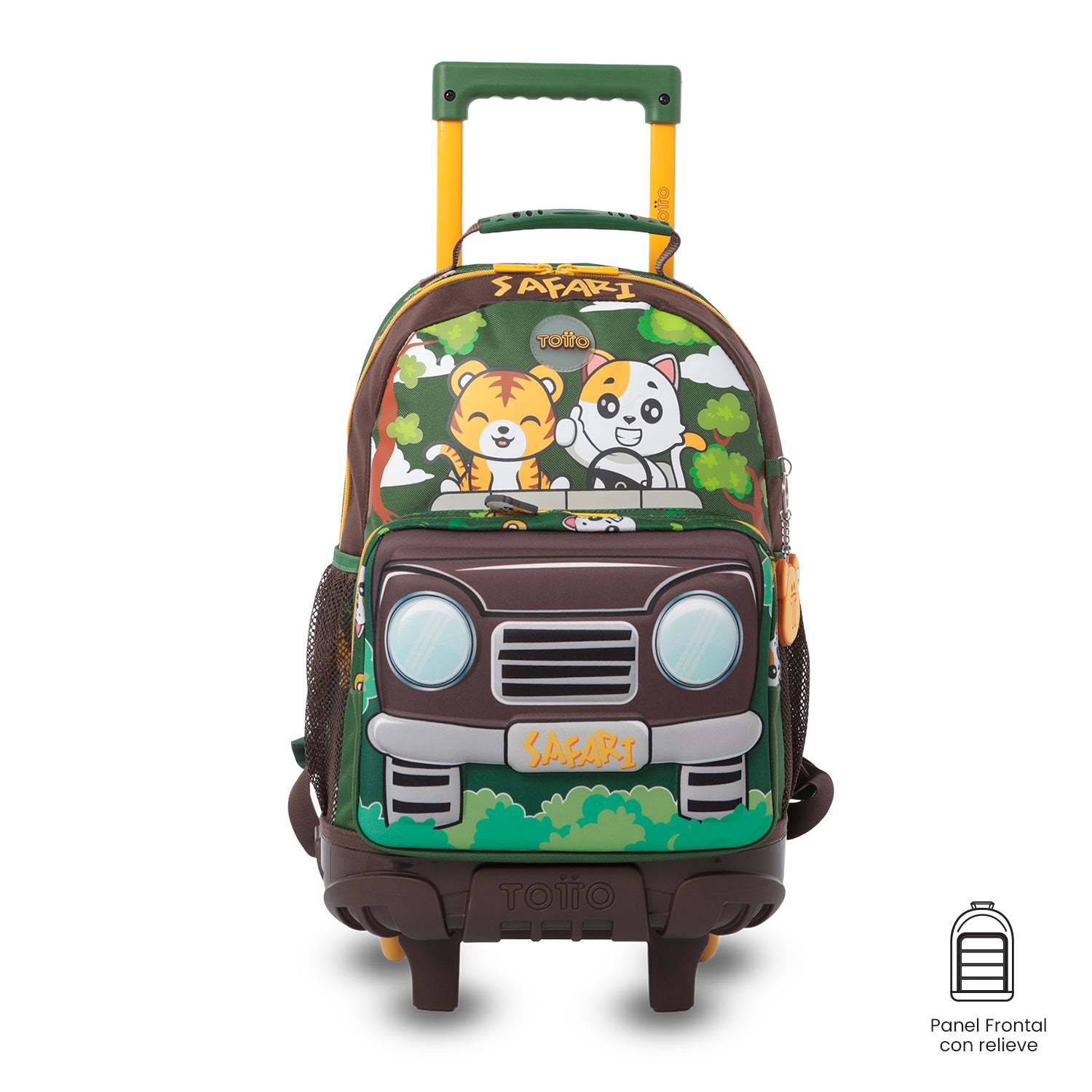Kit X 2 Wheeled Backpack + Colouring Book SAFARI M  7VT