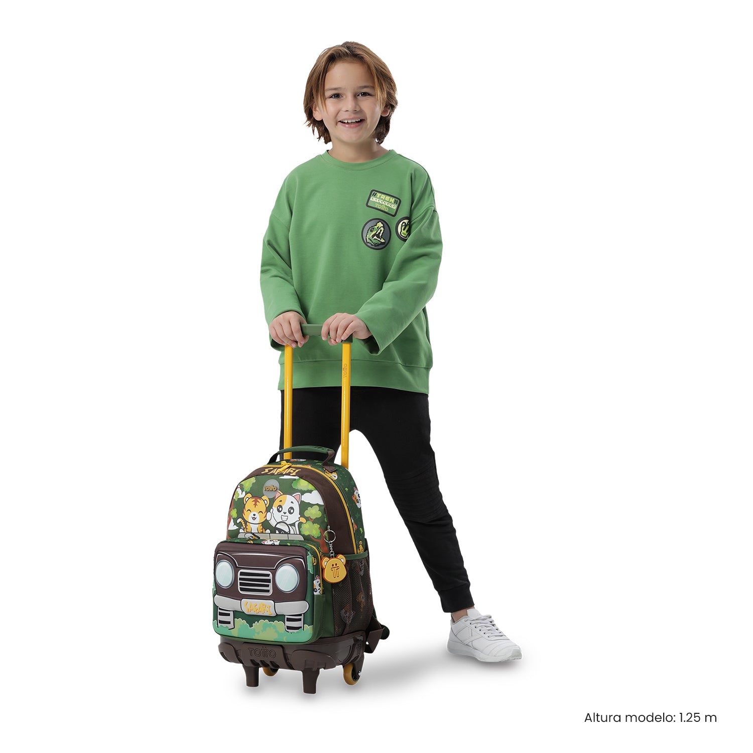 Kit X 2 Wheeled Backpack + Colouring Book SAFARI M  7VT