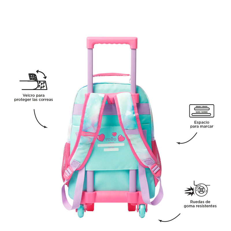 Wheeled Backpack RUE BOMPER SWEETY HEART M 9JE