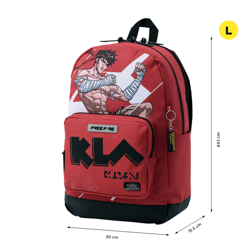 Backpack PC Pocket 14" Free Fire 2.0 Kla Red R18L