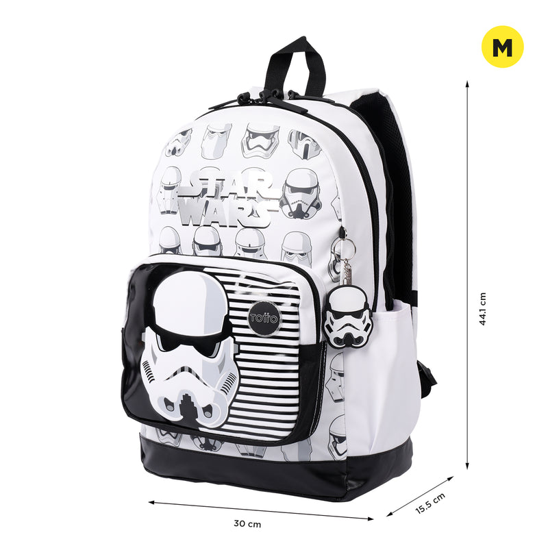 Backpack PC Pocket 14" Star Wars Stormtrooper White B01M