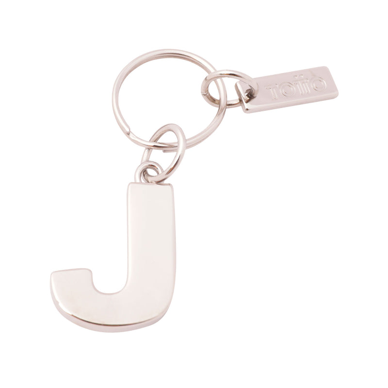 Metal keychain ABC / J