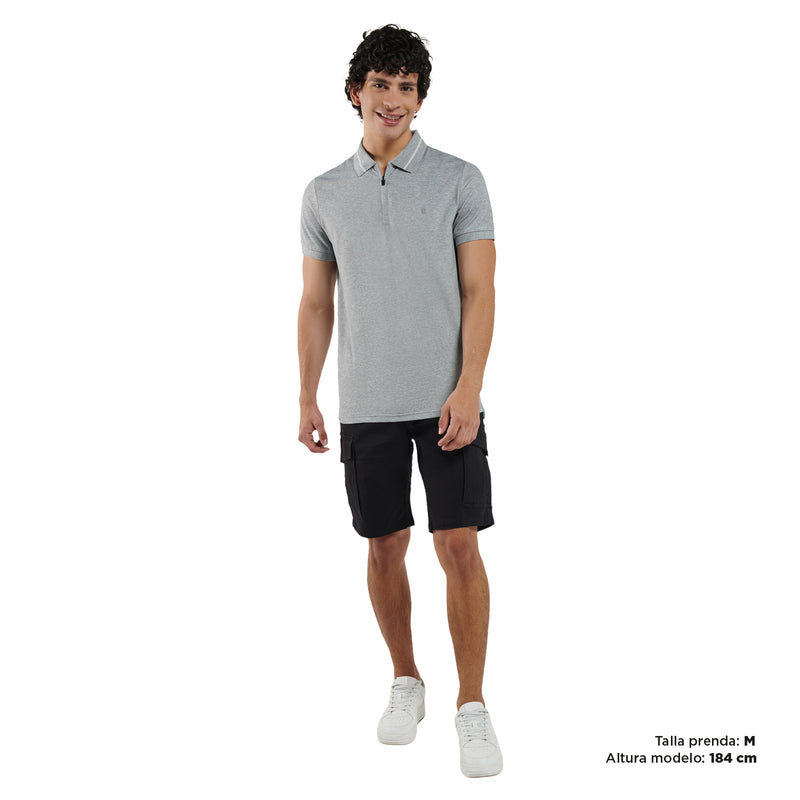 Zugery Polo Shirt Men Grey G04